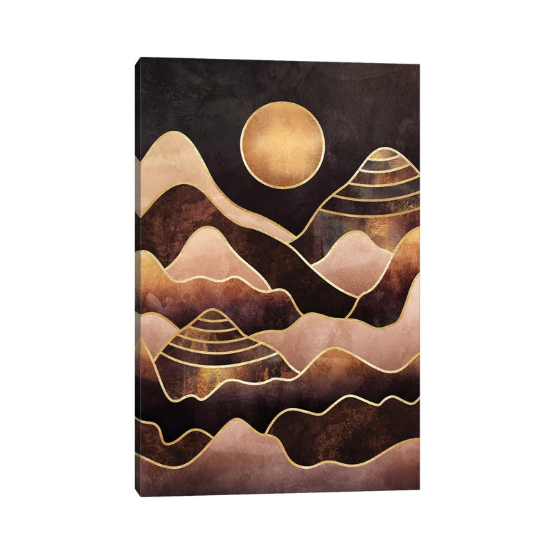 Sunkissed Mountains by Elisabeth Fredriksson - Wrapped Canvas Gallery-Wrapped Canvas Giclée, 20.32 cm H x 30.48 cm W