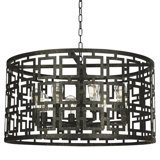 Fifth 8 - Light Unique Drum Chandelier