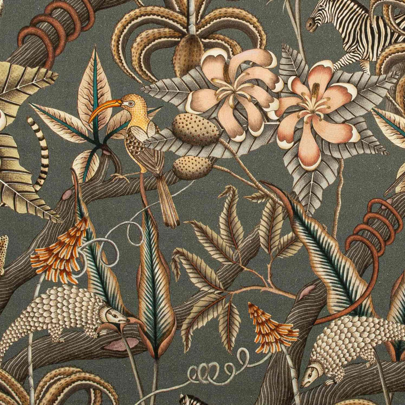 Ardmore Linen Fabric, Ash