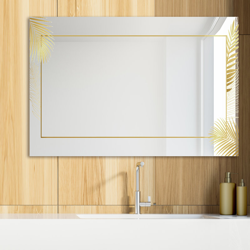 Modern & Contemporary Vanity Mirror, 48" H x 30" W, Capital Botanical Bliss