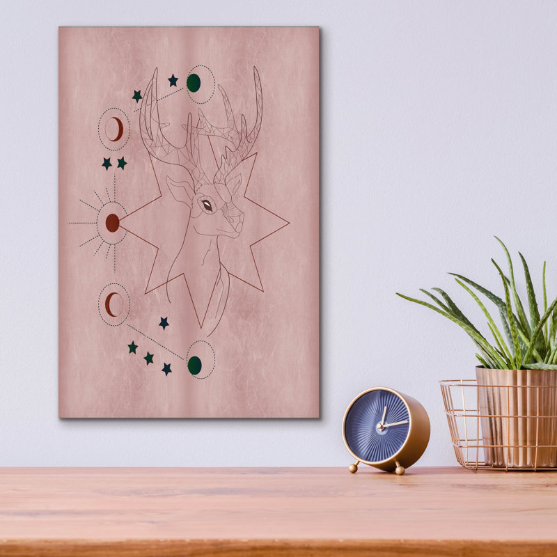 «Mystic Deer» par Sabrina Balbuena, H 16 po x l 12 po x P 0,13 po