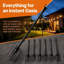 2.65m String Light Poles Adjustable Light Pole with Fork (Set of 6)