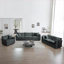 Canapés modulaires | Ensemble de sièges modernes 3 pièces à assise très profonde pour bureau à domicile | Gris anthracite | Chenille