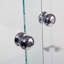 Vitrine en verre à deux portes Vitrine en verre à 2 portes avec porte, bibliothèque de plancher sur pied pour le bureau de la chambre à coucher, 33,35 po x 31,69 po x 14,37 po-93590241