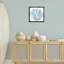 Art mural sur toile bleue encadrée par Christine Zalewski-1265357573-1265357575