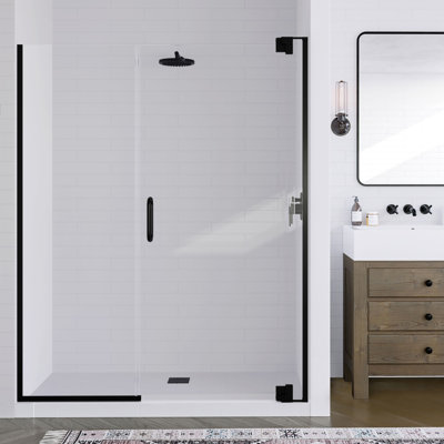 Verre trempé transparent Flex X Duo de 63 à 66 po x 72 po avec porte de douche 3/8 po et 5/16 po Flex X