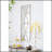Rectangular Wooden Wall Mirrors With Distressed White Frame, Perfect For Modern And Rustic Home Decor