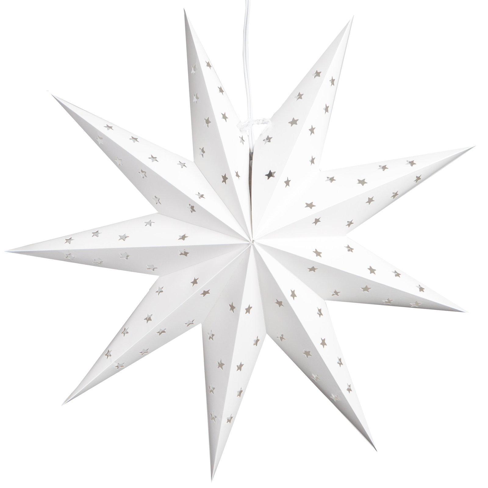 9-Pointed Paper Star Hanging Light