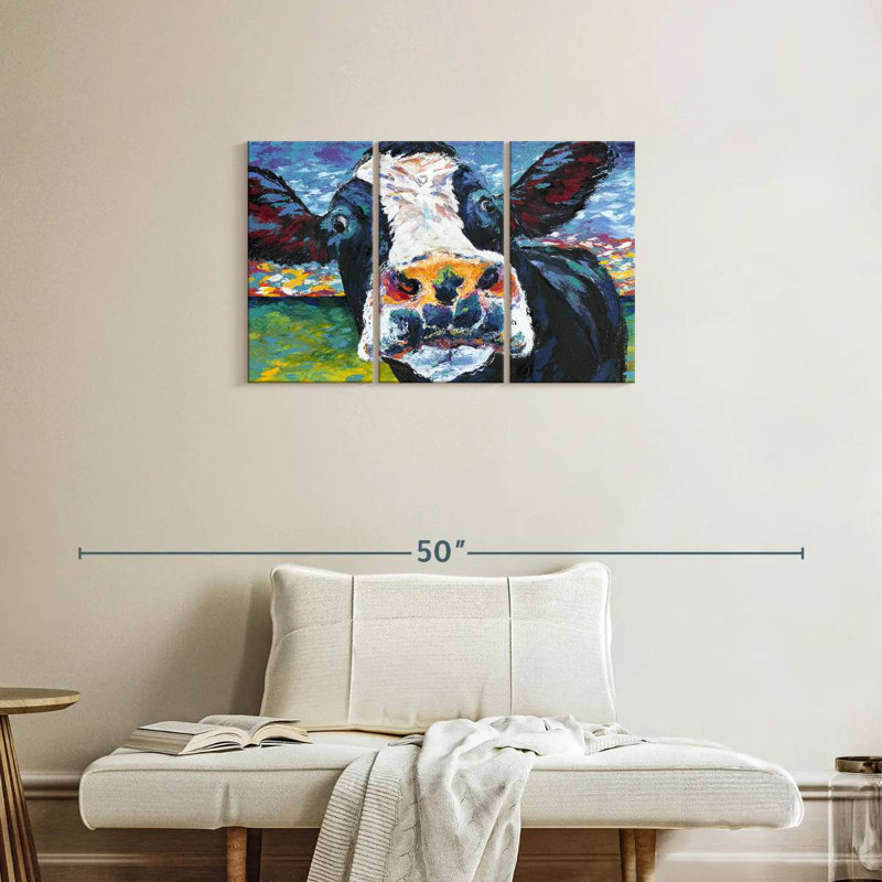 Brampt Curious Cow II, 20" H x 33" W