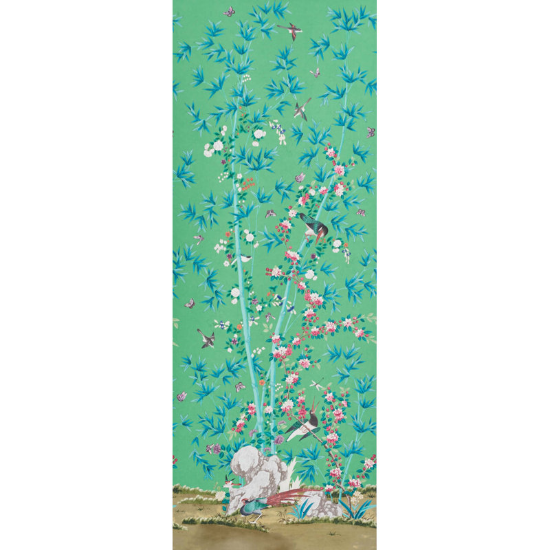 Schumacher x Miles Redd Brighton Pavilion Panel, Emerald