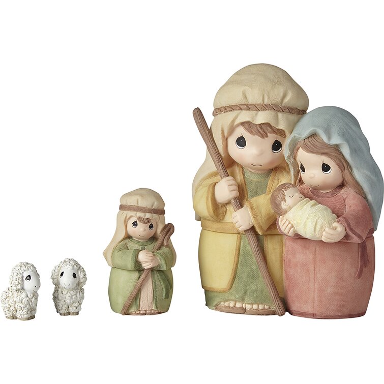 Celebrate the Miracle at the Heart of Christmas 4 Piece Nesting Nativity Set