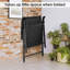 Ensemble de 2 chaises de patio pliantes pour l'extérieur avec accoudoirs ergonomiques-1547418647