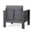 Outdoor Acacia Wood Club Chairs With Cushions, Dark Gray, 27.75"D X 32"W X 27.75"H