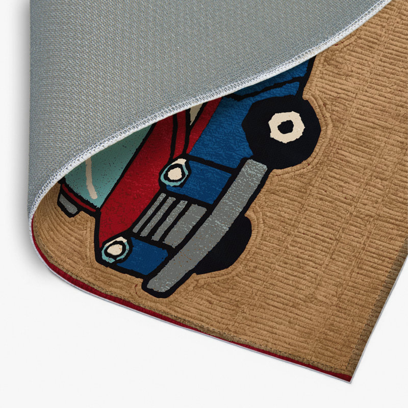 Tapis intérieur et extérieur brun Transport, Rectangulaire 8 pi x 10 pi