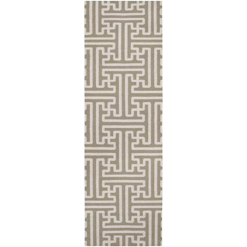 Berkley Flatweave Wool Geometric Indoor Rug, Runner 2'6" x 8'
