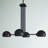 4 - Light Steel Dimmable Chandelier