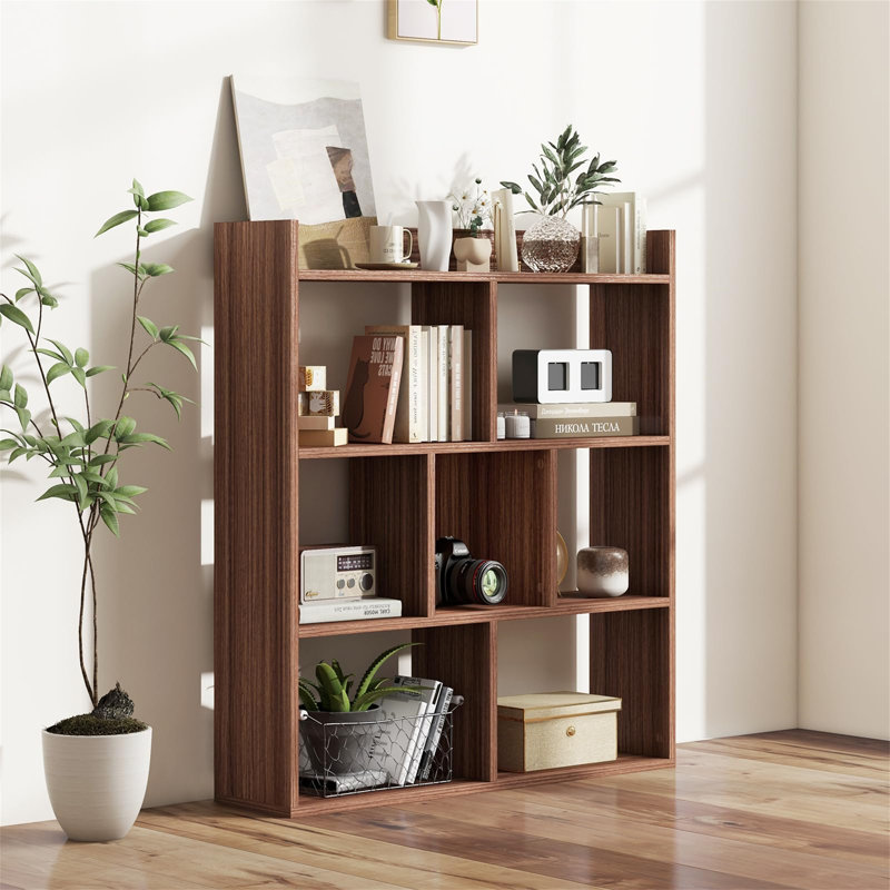 90cm H x 80cm W Bookcase, Walnut