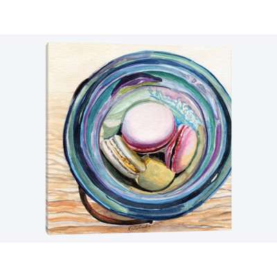 «Macaron Ball Jar» par Jennifer Redstreake, impression sur toile tendue