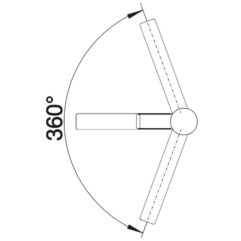 Zenos Single Lever Monobloc Tap, White