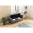 Flax Fabric Storage Bench Shoe-Changing Stool