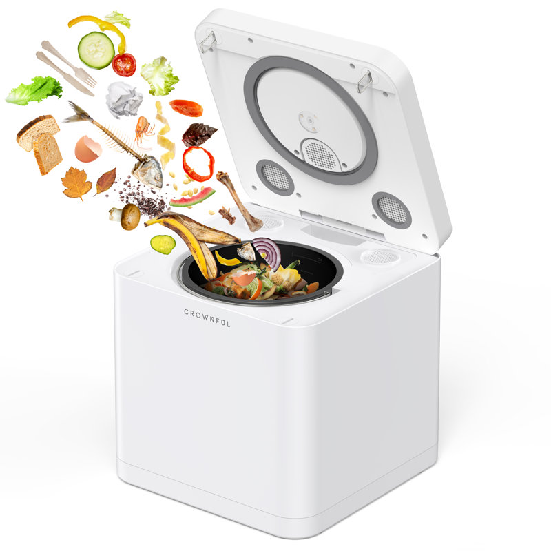Composteur électrique pour la cuisine, bac à compost de 3,3 L, composteur intérieur sans odeur, filtre à charbon sans odeur, composteur de cuisine, transforme les déchets en engrais sec, bac à compost facile à utiliser