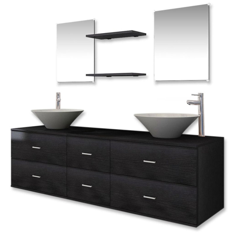 Apollo Bathroom Suite, Black