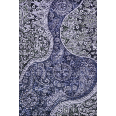 Premium Machine Washable Jamestown AMF1078 Swirl Rug