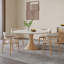 Table ronde en bois massif de style nordique-106387363