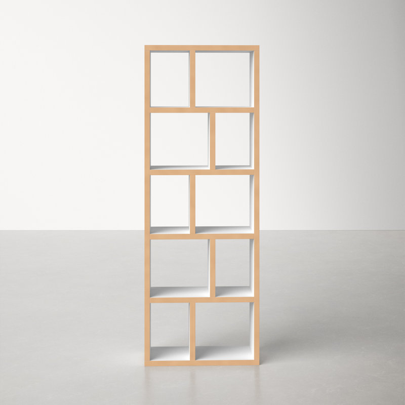 Stetson Bookcase, Pure White / Plywood Edge
