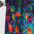 Multicolor Vibrant Vines I - Abstract Botanicals Velvet Blackout Abstract Curtain - 1 Panel-107823977