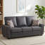 Fauteuil 3 pièces en similicuir moderne + causeuse + canapé avec coussins gratuits Leominster-124342486
