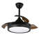 Aadvik 42" Retractable Ceiling Fan with LED Lights and Remote, 6-speed Reversible Fan