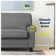Serta Copenhagen 61" Rolled Arm Sofa, Easy Care Fabric, Soft Pillow Back, Pocket Coil Seat Cushions