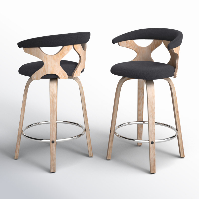 Betuel Swivel Upholstered Counter Stool, Counter Stool (26” Seat Height)