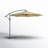 Chalone 95" Steel Offset Cantilever Patio Umbrella with Crank - Beige-236631597