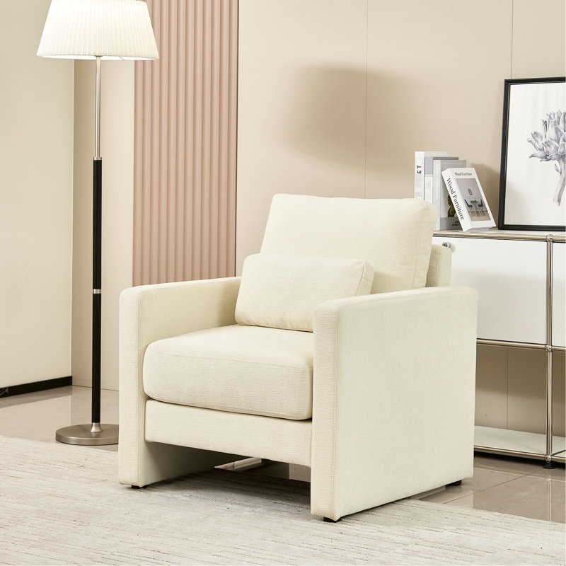 Fauteuil Chic Chenille, Chenille beige