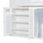 Lit mezzanine double avec armoire de rangement, armoire et DEL-1877530146-1877650645