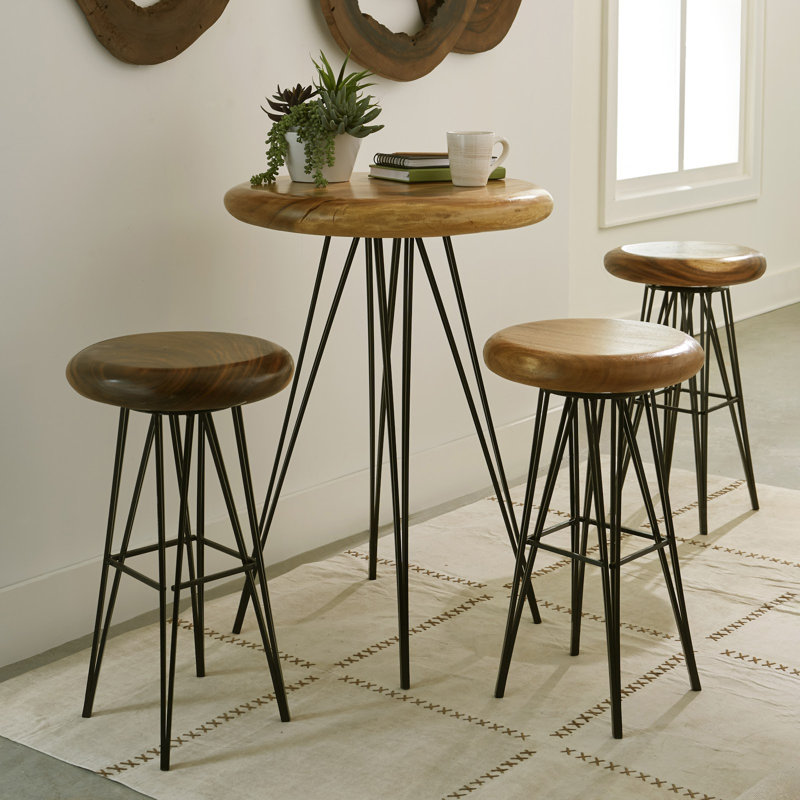 27" Acacia Bar Table, Counter Table (38” Height)