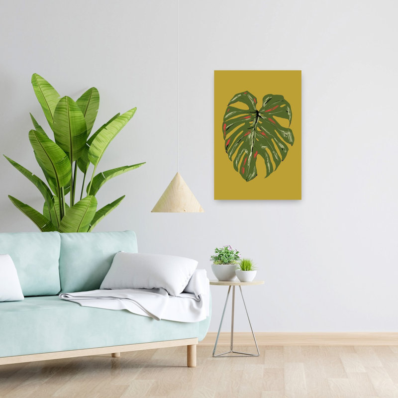 Contemporary Art Abstract Plant Tropical Art by Francesco Gulina - Wrapped Canvas Print, 60.96 cm H x 40.64 cm W