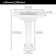 Town White Ceramic Rectangular Pedestal Bathroom Sink with Overflow