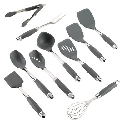Anolon Tools and Gadgets SureGrip Nylon Nonstick Kitchen / Cooking Utensil Set, 10 Piece