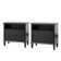 Amberlyn 27.2'' H Traditional  2-Drawer Nightstand with Built-In Outlets and Solid Wood Legs and Open Shelve (Set of 2)