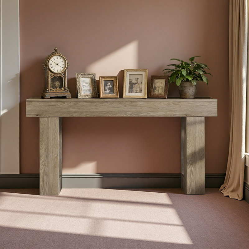 Elegant Console Table,Wooden Side Table, Gray
