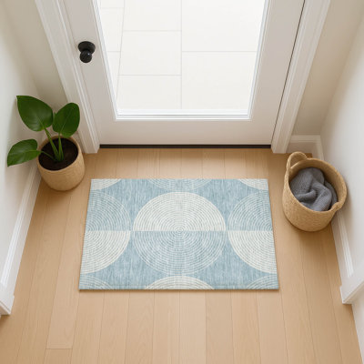 Machine Washable Indoor/Outdoor Howle ACN2275 Geometric Rug