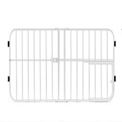 Metal Pressure Mounted Pet Gate With Door
