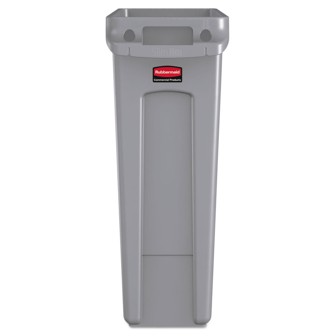 Rubbermaid Commercial Slim Jim® with Venting Channel 22 Gallon Trash Can Rubbermaid Commercial Products 
