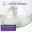 Lavabo de salle de bain vasque ovale en verre trempé mat Craft