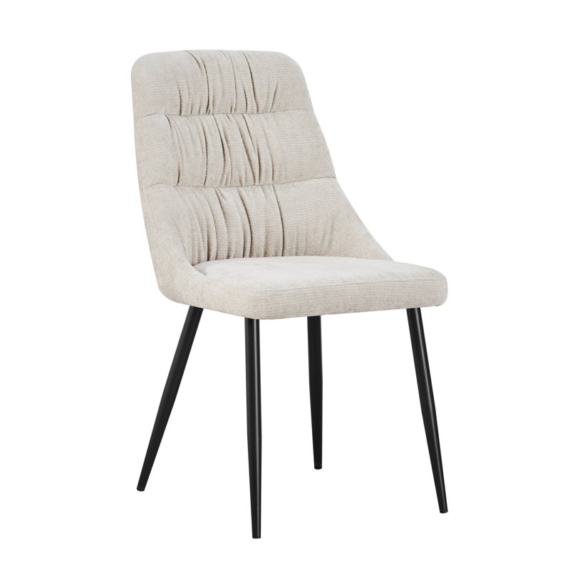 Rhodes Chenille Effect Dining Chair, Natural