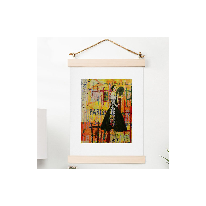 Style paris 1 reproduction d’art, H 14 po x l 11 po x P 0,13 po