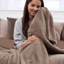 Couverture Ashford Home Cozy Warmwell, couche douillette ultra-douce, jeté en peluche 50 x 72 pouces-100934134